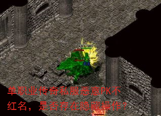 单职业传奇私服恶意PK不红名,是否存在隐藏操作? 单职业传奇私服恶意PK不红名,是否存在隐藏操作?