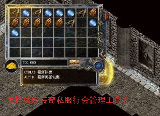 怎样做好传奇私服行会管理工作? 怎样做好传奇私服行会管理工作?