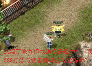 25级玩家如何快速提升战力?卡关BOSS打法与装备获取技巧全解析? 25级玩家如何快速提升战力?卡关BOSS打法与装备获取技巧全解析?
