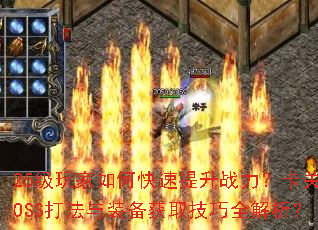 25级玩家如何快速提升战力?卡关BOSS打法与装备获取技巧全解析? 25级玩家如何快速提升战力?卡关BOSS打法与装备获取技巧全解析?