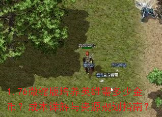 1.76微缩版培养英雄需多少金币?成本详解与资源规划指南? 1.76微缩版培养英雄需多少金币?成本详解与资源规划指南?