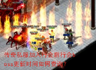 传奇私服加入行会后行会boss更新时间如何查询? 传奇私服加入行会后行会boss更新时间如何查询?