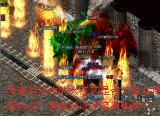 传奇游戏中的大红药是否只能从商店购买?其他获取途径有哪些? 传奇游戏中的大红药是否只能从商店购买?其他获取途径有哪些?