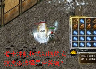 道士冲刺招式初期的武技类型选择是否关键? 道士冲刺招式初期的武技类型选择是否关键?