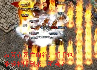 就算在死亡山谷,新手也能轻松赚到第一桶金? 就算在死亡山谷,新手也能轻松赚到第一桶金?