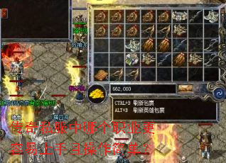 传奇私服中哪个职业更容易上手且操作简单? 传奇私服中哪个职业更容易上手且操作简单?