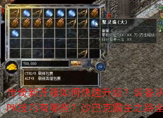 传奇新开服如何快速升级?装备从哪获取?PK技巧有哪些?沙巴克霸主之路全解析 传奇新开服如何快速升级?装备从哪获取?PK技巧有哪些?沙巴克霸主之路全解析