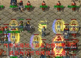 传奇私服战士装备为何价格高昂?武器与特性有何独特之处? 传奇私服战士装备为何价格高昂?武器与特性有何独特之处?