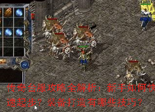 传奇台服攻略全解析:新手如何快速起步?装备打造有哪些技巧? 传奇台服攻略全解析:新手如何快速起步?装备打造有哪些技巧?