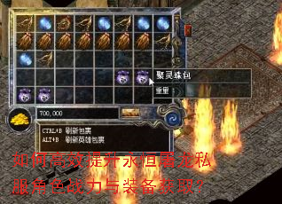 如何高效提升永恒屠龙私服角色战力与装备获取? 如何高效提升永恒屠龙私服角色战力与装备获取?