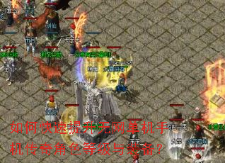 如何快速提升无网单机手机传奇角色等级与装备? 如何快速提升无网单机手机传奇角色等级与装备?