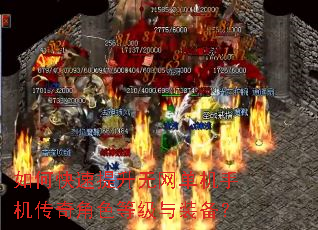 如何快速提升无网单机手机传奇角色等级与装备? 如何快速提升无网单机手机传奇角色等级与装备?