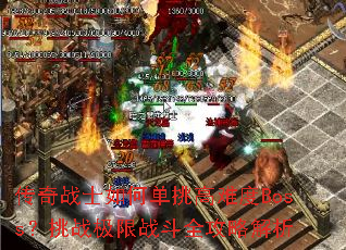 ����սʿ��ε������Ѷ�Boss����ս����ս��ȫ���Խ���