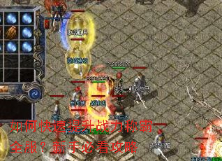 如何快速提升战力称霸全服?新手必看攻略 如何快速提升战力称霸全服?新手必看攻略